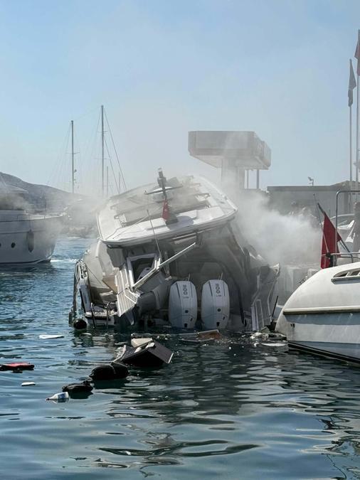 Bodrumda teknede patlama: 3 yaralı