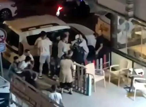 Avcılarda kavgayı ayırması için motosikletliyi durdurdu