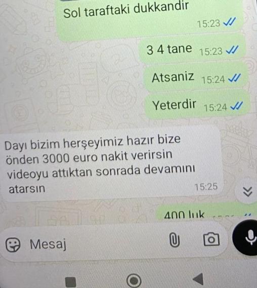 Haraç çetesinin Whatsapp konuşmaları ortaya çıktı