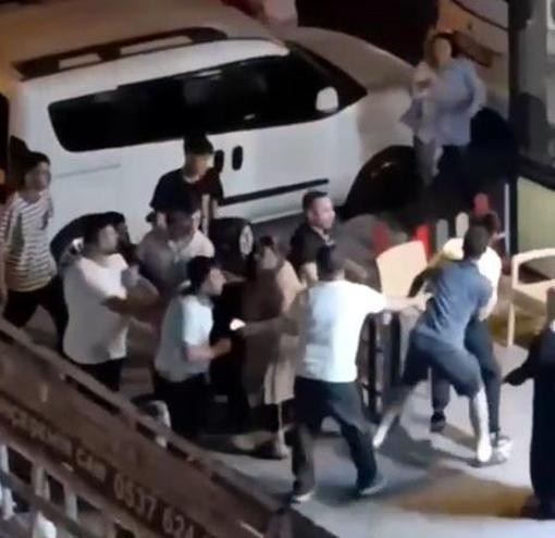 Avcılarda kavgayı ayırması için motosikletliyi durdurdu