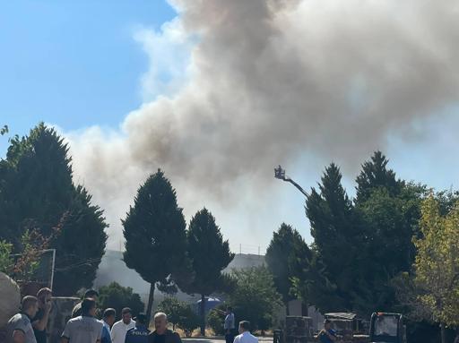 Gaziantepte tekstil fabrikasında yangın