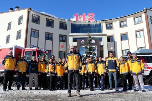 Erzurum 112 Acil Sağlık ekipleri kışa hazır