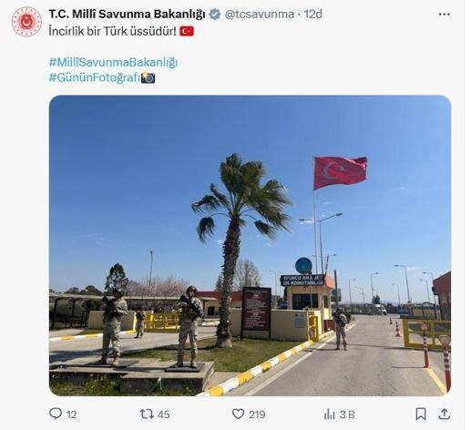 MSB: İncirlik, bir Türk üssüdür