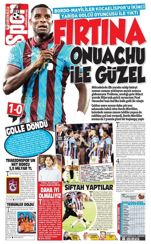 Trabzonspor lige 3 puanla başladı