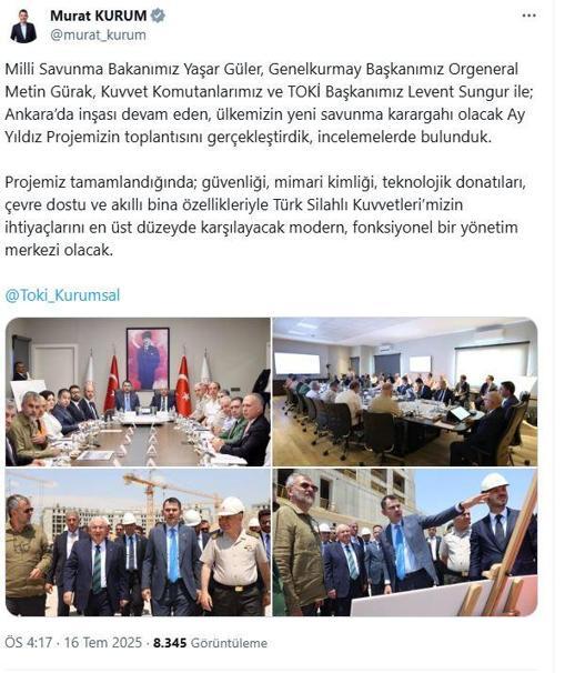 İki bakan, Ay Yıldız projesini yerinde inceledi