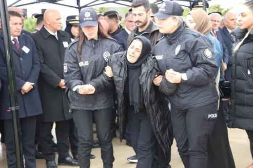 Kaza şehidi polis memurunun cenazesi, törenle Ankaraya uğurlandı