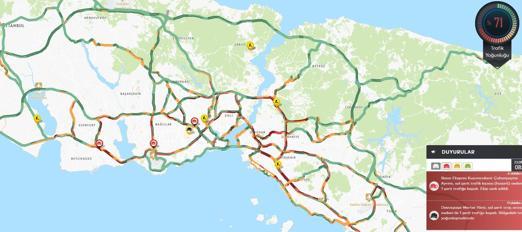 İstanbulda yağışla birlikte meydana gelen kazalar, trafik yoğunluğuna neden oldu