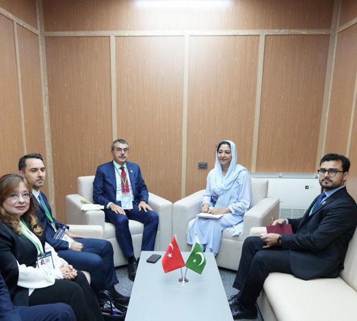 Bakan Tekin, Pakistan Mesleki Eğitim Devlet Bakanı Qamar ile görüştü