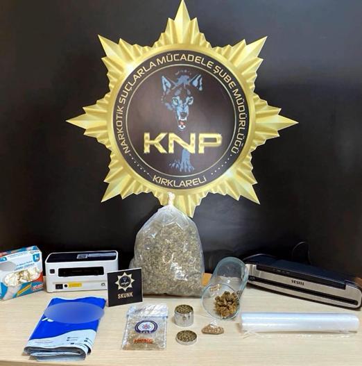 Kırklareli merkezli kargo ile uyuşturucu satan şüphelilere operasyonda 3 tutuklama