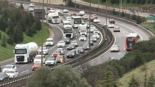 Ramazan Bayramının son gününde TEM’in Kocaeli geçişinde yoğunluk