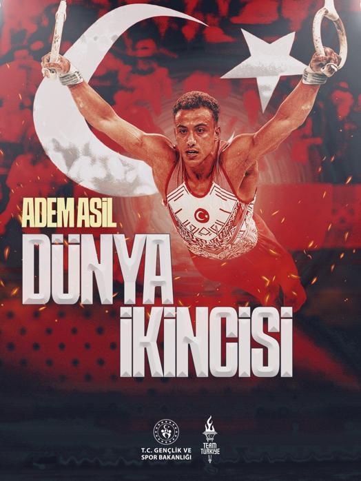 Milli Cimnastikçi Adem Asil, dünya 2’ncisi oldu