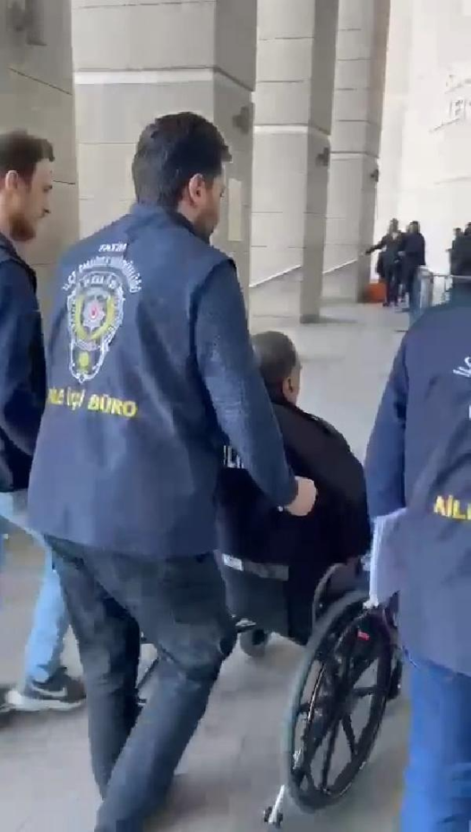 Fatihte tekerlekli sandalye ile gelip eski eşini vuran saldırgan adliyeye sevk edildi