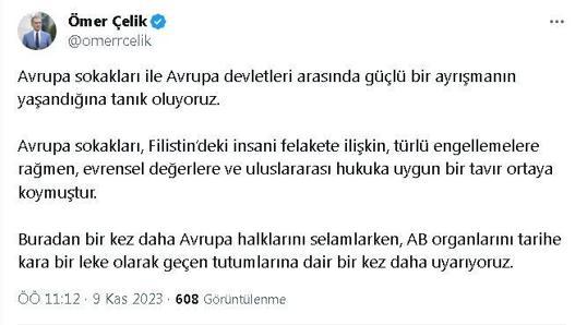 AK Partili Çelik: Bu rapor AB için utanç vericidir