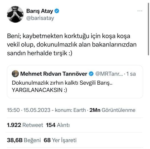 Barış Atay’a ‘yargılanacaksınız’ dedi; sosyal medyada hakaret eden 72 kişiden şikayetçi oldu