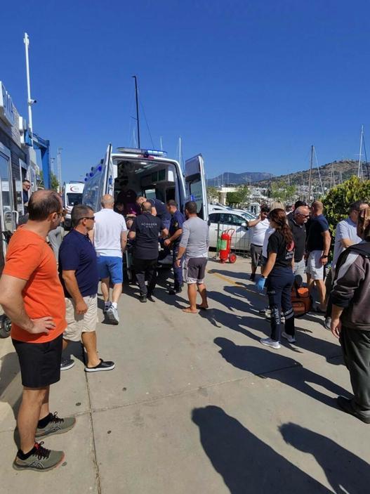 Bodrumda teknede patlama: 3 yaralı