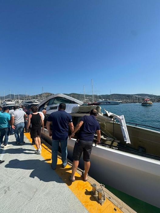 Bodrumda teknede patlama: 3 yaralı