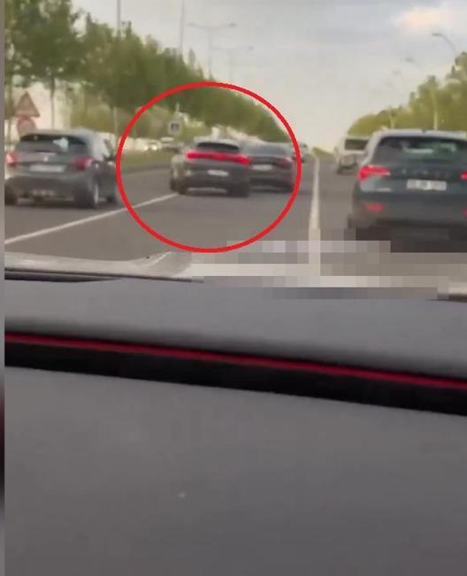 Otomobiliyle makas atan sürücünün ehliyetine el konuldu, 14 bin TL ceza kesildi