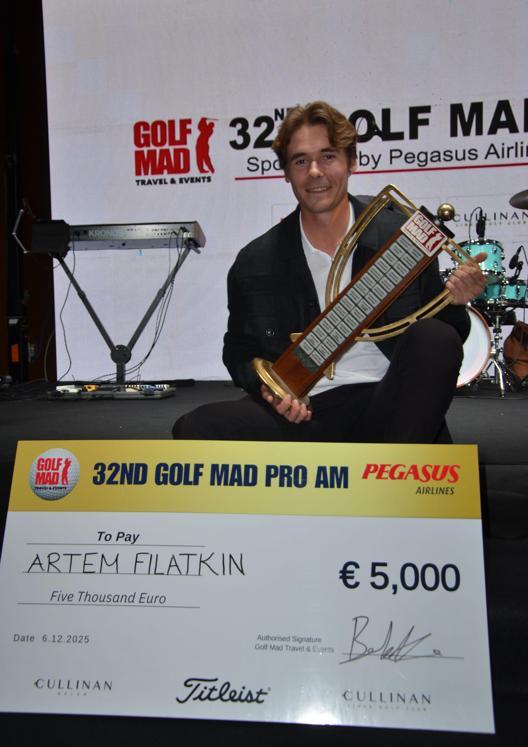 32nci Golf Mad Turnuvasında şampiyon Artem Flatkin oldu