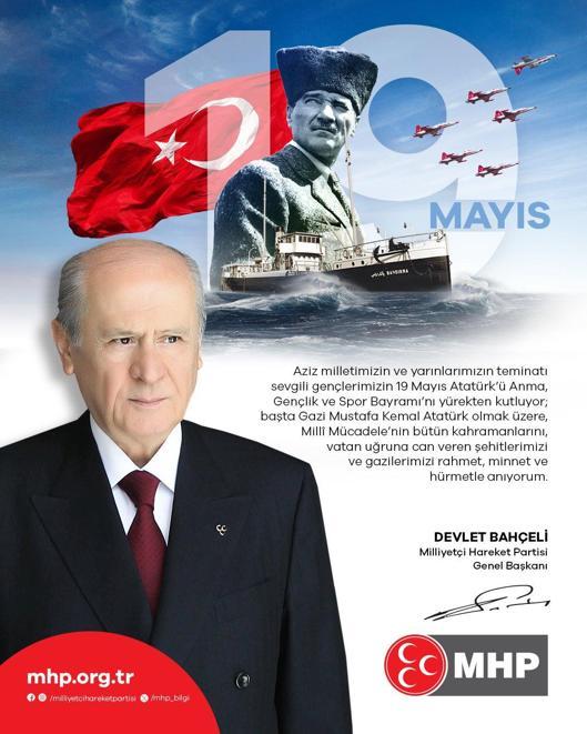 MHP Genel Başkanı Bahçeliden 19 Mayıs mesajı