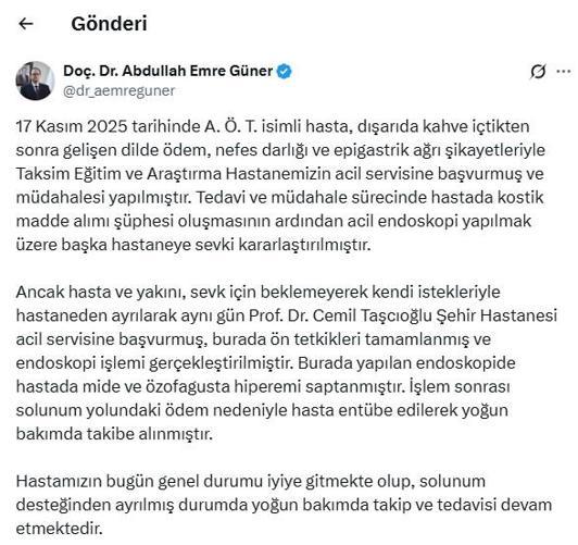 Beyoğlunda kafede zehirlenme şüphesi: 2 gözaltı