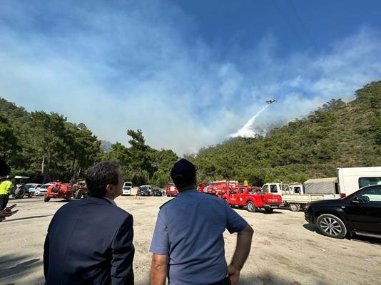 Marmariste orman yangını; ceset ateşe verilmiş