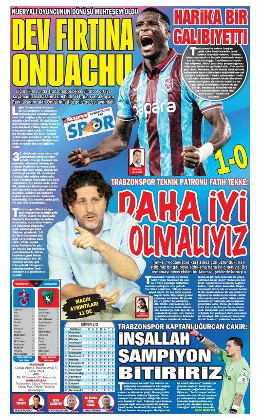 Trabzonspor lige 3 puanla başladı