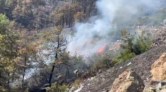 Bursadaki orman yangını 4üncü gününde; yanan alanlar dronla görüntülendi
