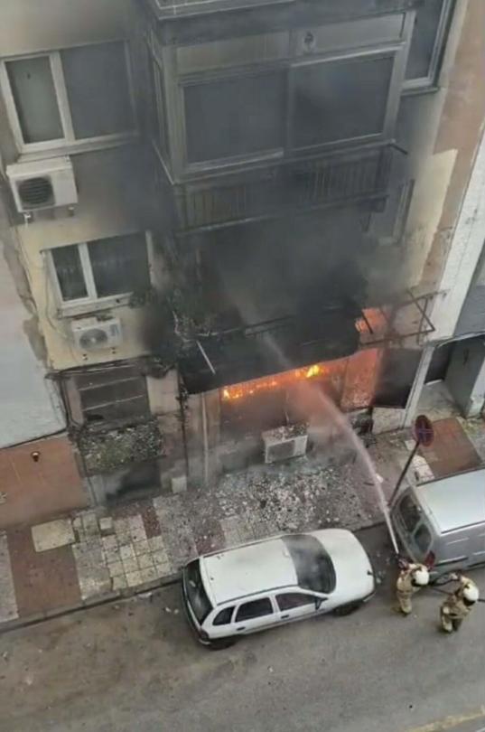 Manisa’da oyun salonu yandı