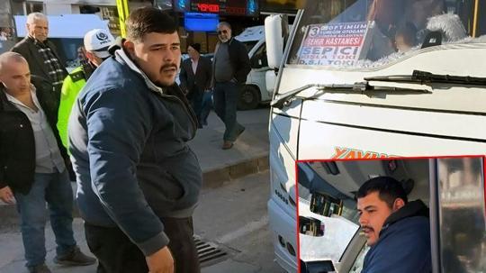 Havalı korna kullandığı anlaşılınca kesilen cezaya öfkelenip, defalarca kornaya basarak uzaklaştı