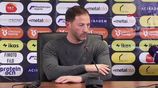 Domenico Tedesco: Ben şu anda gördüğümüz Fenerbahçe'den çok mutluyum