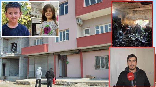 Yangında 2 çocuğunu kaybeden ailenin eşyaları çalındı