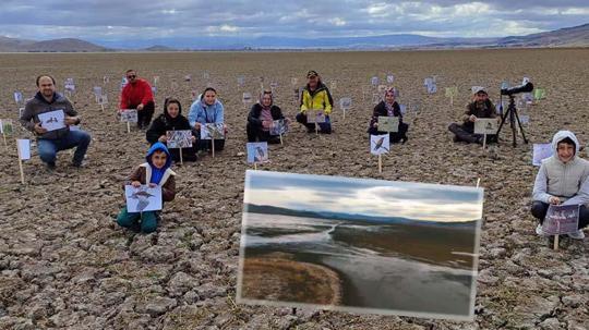 Kuruyan Çavuşçu Gölü, yeniden su tutmaya başladı