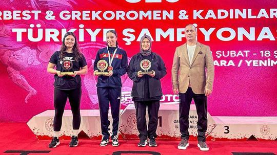 U20 Kadınlar Güreş Türkiye Şampiyonası tamamlandı