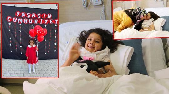 Ameliyatla çenesi boynundan ayrılan Gülşah, artık annesini öpebiliyor