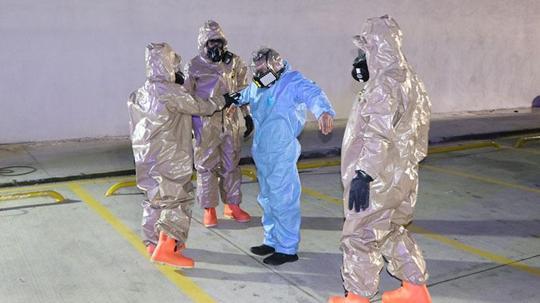 Samsun’a yeni kurulan Şehir Hastanesi’nde KBRN tatbikatı