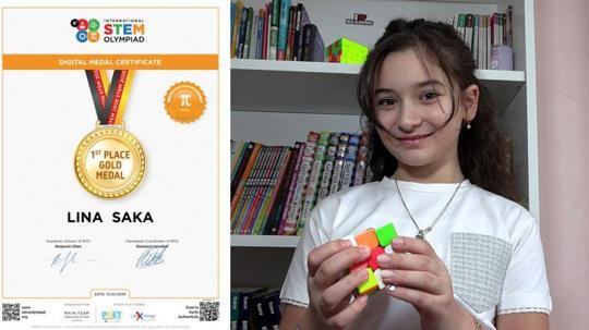 10 yaşındaki Lina, matematikte dünya birincisi oldu