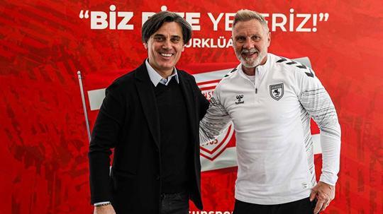 A Milli Takım Teknik Direktörü Montella, Samsunspor’u ziyaret etti
