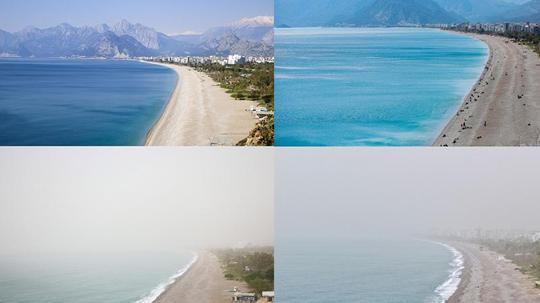 Antalya'yı çöl tozu bulutu kapladı