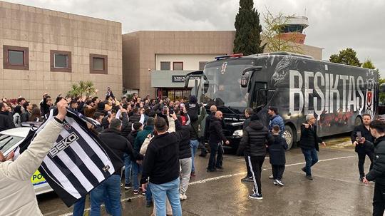 Beşiktaş kafilesi Samsun'a geldi