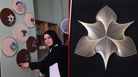 Evinin balkonunda başladığı filografi sanatını açtığı atölyesinde sürdürecek