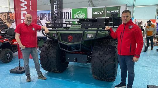 Rusya’da gördüler, Türkiye’de ürettiler; dev ATV suda yüzüyor, dağları aşıyor