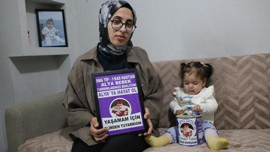 Kampanyası yüzde 80’e ulaşan SMA'lı Alya'nın annesi: Sizlere ihtiyacı var