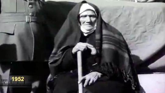 Aziziye destanının kahramanı Nene Hatun'un 1952 yılında çekilen görüntüleri ortaya çıktı