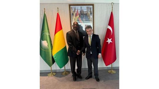SANKON Genel Başkanı Cevahiroğlu'ndan Gine Büyükelçiliği'ne ziyaret