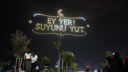Şırnak’ta Hz. Nuh’u Anma Merasimi’nde ışıklı dron gösterisi