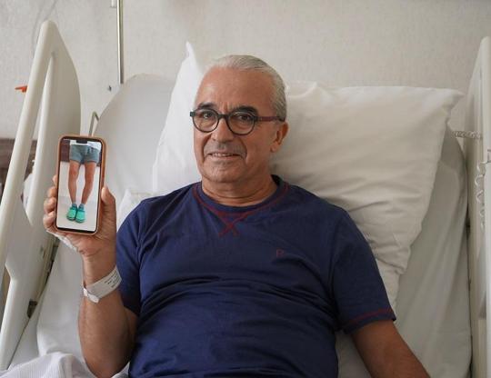 Sanatçı Sabri Özmener, ağrılarından yapay zeka destekli tedaviyle kurtuldu