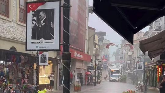Bartın’da sağanak etkili oldu