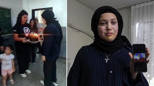 Tükürük bezi kanserini yenen Buse, okula yeniden döndü