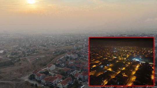 Çeltik hasadı sonrası anız yakımı, ilçeyi duman altında bırakıyor