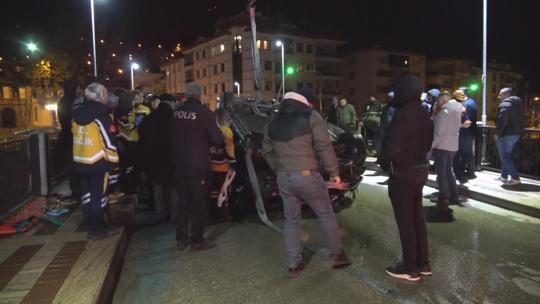 Otomobil, Yeşilırmaka uçtu; 1 ölü, 1 yaralı